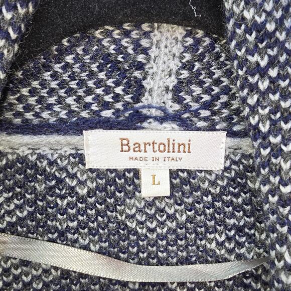 Bartolini Wool Cardigan Womens Large Equestrian South Western Aztec Tribal Long - Picture 3 of 11